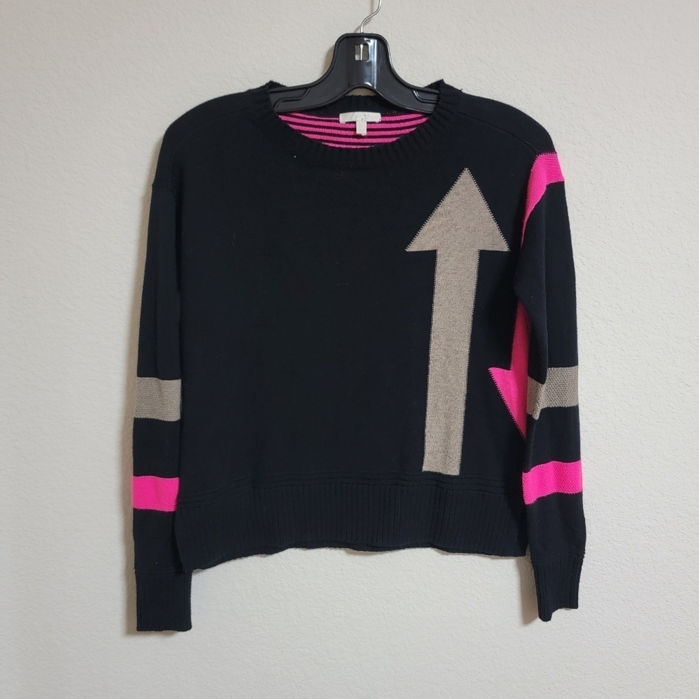 Lisa Todd Stylish Black Sweater with Arrows